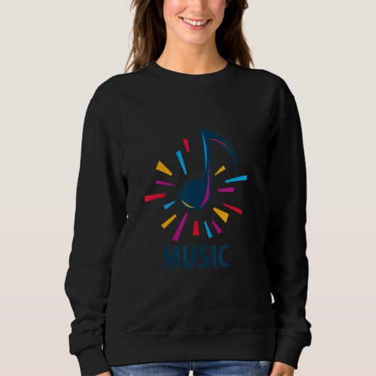 Musikdesign Sweatshirt (Vorderseite)