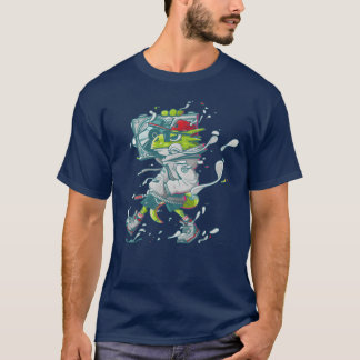 Musikdinosauriermusik Vintag T-Shirt