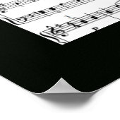 Musikdruck für Wände Poster (Ecke)