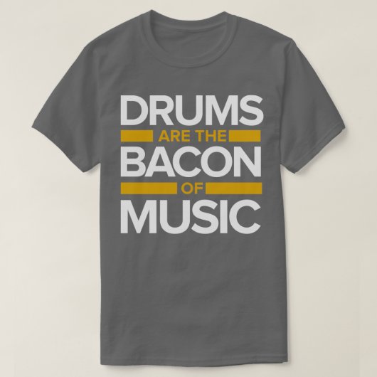 Musikdrums Bacon 1 T-Shirt (Design vorne)