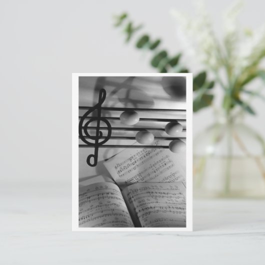 Musikeier Postkarte (Stehend Vorderseite)