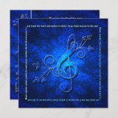 MUSIKEINLADUNG - ZWECK EINLADUNG (Vorne/Hinten)