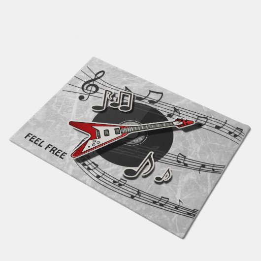 Musikelemente Fußmatte (Schrägansicht)