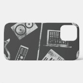 Musikelemente: Vintager nahtloser Hintergrund. Case-Mate iPhone Hülle (Rückseite (Horizontal))