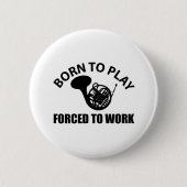 Musikentwürfe des französischen Horns Button (Vorderseite)