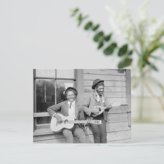 Musiker, 1902 postkarte (Stehend Vorderseite)