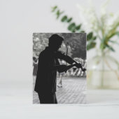 Musiker an der New York City Street Postkarte (Stehend Vorderseite)