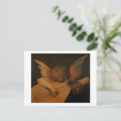 Musiker Angel Postkarte (Stehend Vorderseite)