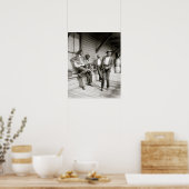 Musiker auf der Straße, 1908. Vintages Foto Poster (Küche)