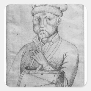 Musiker aus dem Vallardi-Album Quadratischer Aufkleber