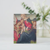 Musiker aus Jungfrau und Kind und Engel Postkarte (Stehend Vorderseite)