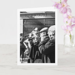 Musiker aus Lliria, spanisches Porträt Karte