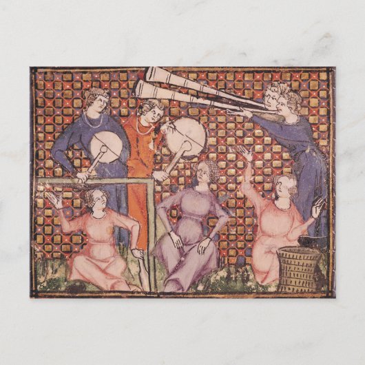 Musiker aus Ovide Moralize Postkarte (Vorderseite)