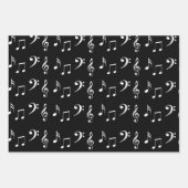 Musiker aus Schwarz und Weiß Geschenkpapier Set (Vorderseite 2)