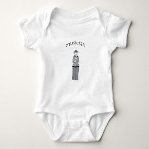 musiker baby strampler