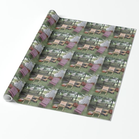 Musiker Band Camp Tile Wrapping Paper Geschenkpapier (Ungerollt)