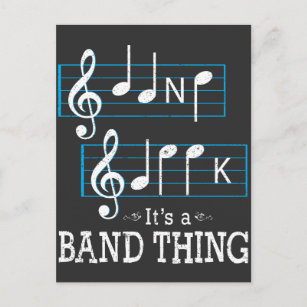 Musiker Band Geek Musiknote, die lustig schreien Postkarte
