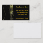 Musiker, Band, Instrumentenkarte Visitenkarte (Vorne/Hinten)