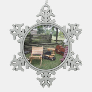 Musiker-Band-Lager-Zinn-Verzierung Schneeflocken Zinn-Ornament