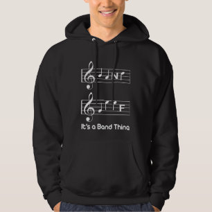 Musiker-Bandgeek-Musiknoten-Rechtschreibung lustig Hoodie