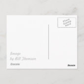 Musiker benutzen bitte die Hintertür Postkarte (Rückseite)