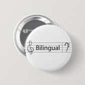 Musiker Bilingual Button (Vorne & Hinten)