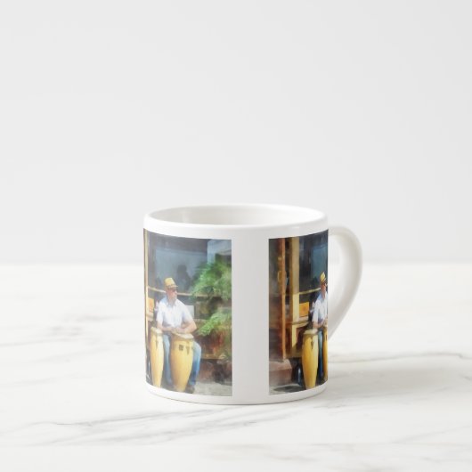 Musiker - Bongo Drums spielen Espressotasse (Vorderseite Rechts)