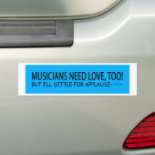 Musiker brauchen Liebe Autoaufkleber (Auf Auto)
