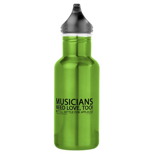Musiker brauchen Liebe Edelstahlflasche (Rechts)