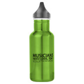 Musiker brauchen Liebe Edelstahlflasche (Links)