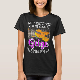 Musiker, den ich gerade gewollt habe, um Geige zu  T-Shirt