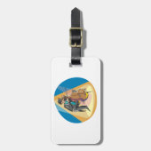 Musiker, der Chello spielt Gepäckanhänger (Vorderseite vertikal)