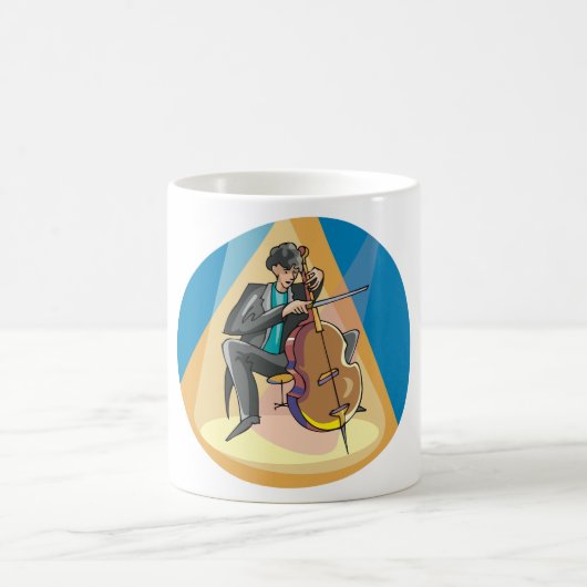 Musiker, der Chello spielt Kaffeetasse (Mittel)