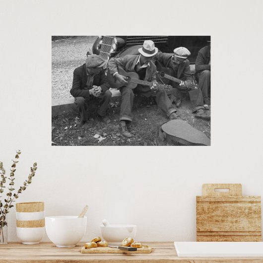 Musiker der Tennessee Street, 1935 Poster (Küche)