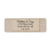 Musiker der Vintagen Musiknote (Vorne)