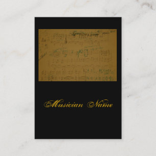 Musiker der Visitenkarte