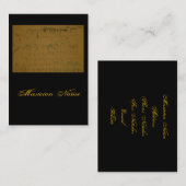 Musiker der Visitenkarte (Vorne/Hinten)