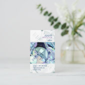 Musiker der Wasserfarben Visitenkarte (Stehend Vorderseite)