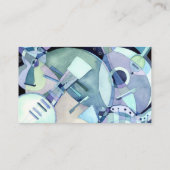 Musiker der Wasserfarben Visitenkarte (Rückseite)