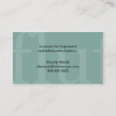 Musiker des Flute Teacher Studio Music Orchesters Visitenkarte (Rückseite)