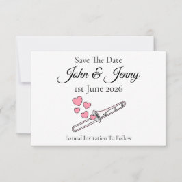 Musiker, die Hochzeit von Trombone-Spielen, retten