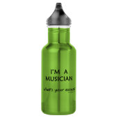 Musiker Entschuldigung Edelstahlflasche (Rechts)