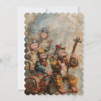 Musiker - Flache Einladung Größe 12,7 cm x 17,8 cm