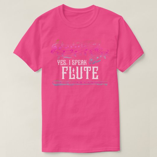 Musiker Flute Flutist T-Shirt (Design vorne)