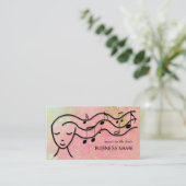 Musiker, Friseur, Tänzer, Sänger Visitenkarte (Stehend Vorderseite)