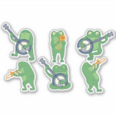 MUSIKER-FROGCHARAKTER-SET AUFKLEBER (Vorderseite)