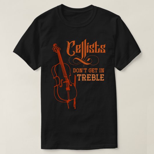 Musiker Funny Cello Cellist T-Shirt (Design vorne)