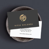 Musiker für coole Gold-Musiknote Visitenkarte