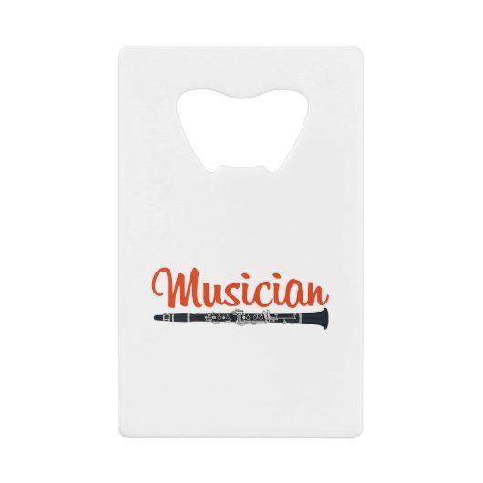 Musiker Geldbeutel Flaschenöffner (Vorderseite)