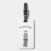 musiker gepäckanhänger (Vorderseite vertikal)